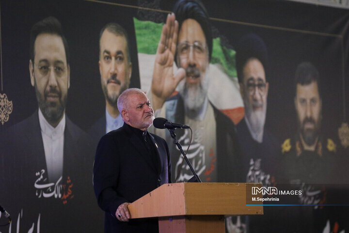 مراسم اولین سالگرد شهادت شهدای خدمت در تبریز