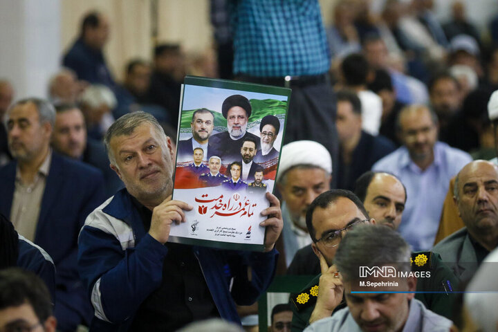 مراسم اولین سالگرد شهادت شهدای خدمت در تبریز