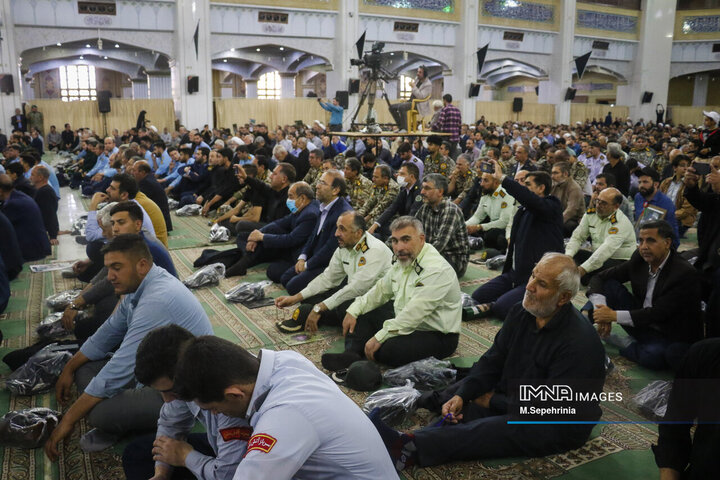 مراسم اولین سالگرد شهادت شهدای خدمت در تبریز