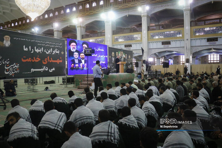 مراسم اولین سالگرد شهادت شهدای خدمت در تبریز