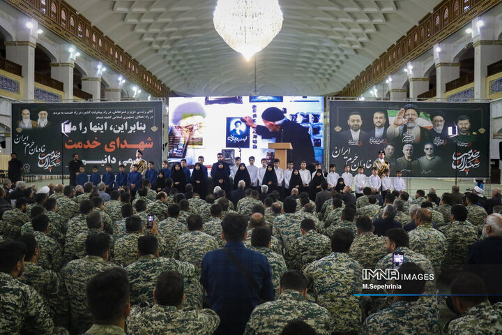 مراسم اولین سالگرد شهادت شهدای خدمت در تبریز