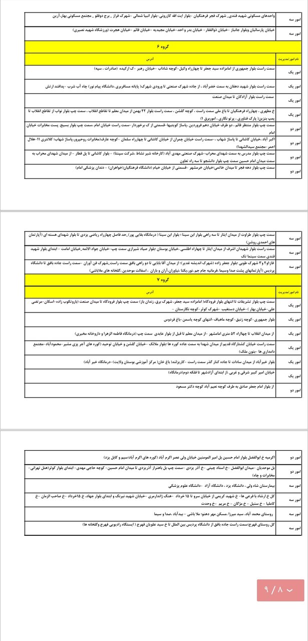 برنامه قطعی برق یزد پنجشنبه یکم خرداد + جدول