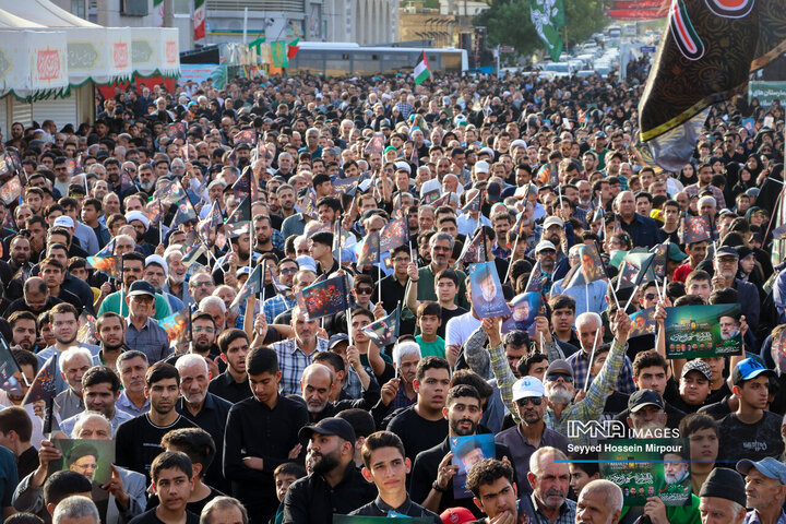 مراسم اولین سالگرد شهید رئیسی و شهدای خدمت در مشهد