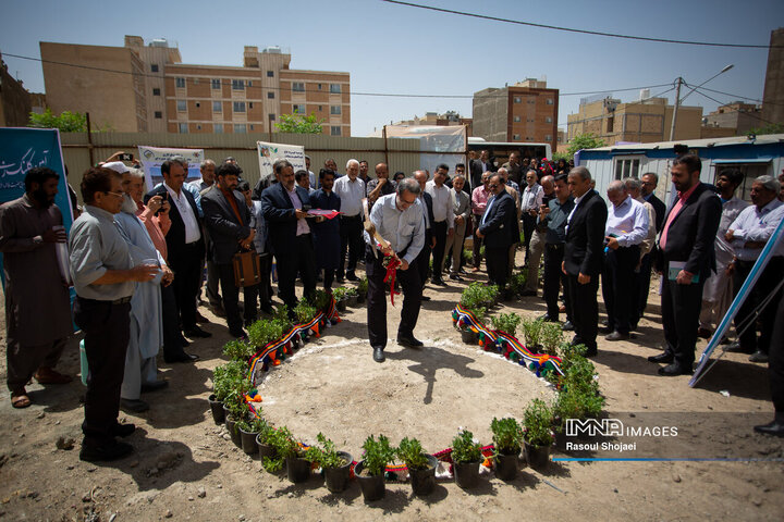 آئین کلنگ‌زنی همراه‌سرای ۱۰۰ تخت‌خوابی حضرت زهرا (س)