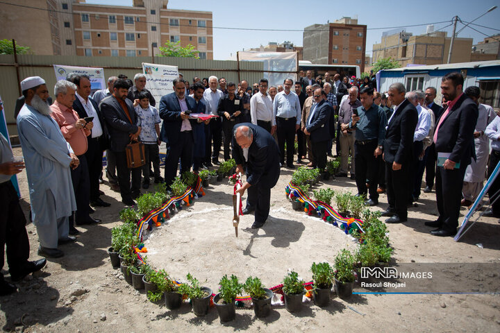 آئین کلنگ‌زنی همراه‌سرای ۱۰۰ تخت‌خوابی حضرت زهرا (س)