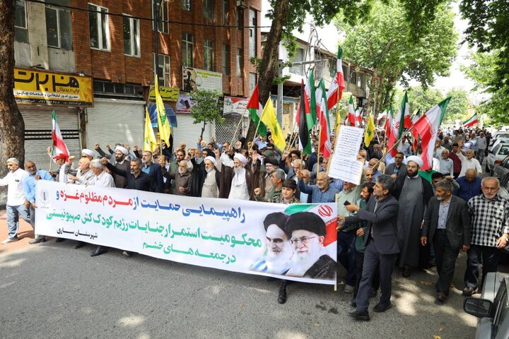 حضور پرشور نمازگزاران مازندرانی در جمعه خشم