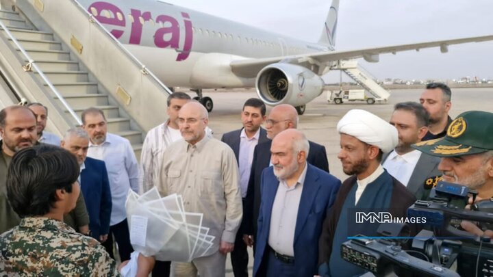 رئیس مجلس شورای اسلامی وارد خوزستان شد