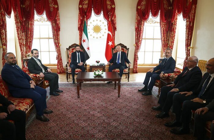 جولانی با رئیس جمهور ترکیه دیدار کرد