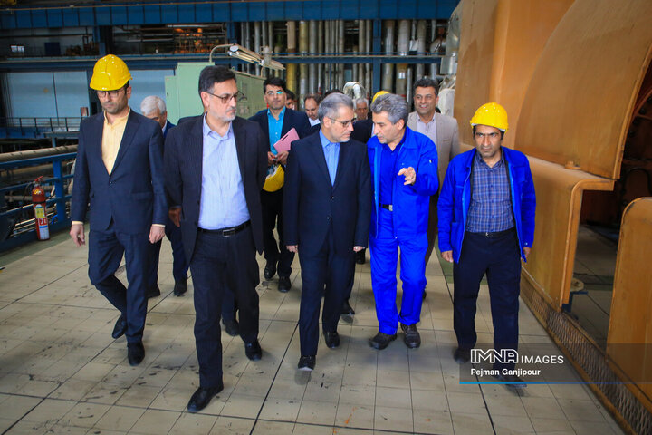 بازدید معاون حقوق عامه دادستانی کل کشور از تصفیه خانه شمال شهر اصفهان و نیروگاه شهید منتظری