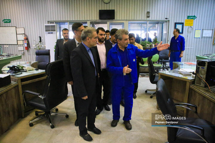 بازدید معاون حقوق عامه دادستانی کل کشور از تصفیه خانه شمال شهر اصفهان و نیروگاه شهید منتظری