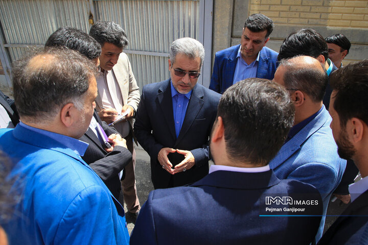 بازدید معاون حقوق عامه دادستانی کل کشور از تصفیه خانه شمال شهر اصفهان و نیروگاه شهید منتظری