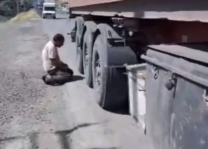 فرد هتاک به راننده اردبیلی دستگیر شد/قدردانی دادستان از هوشیاری کامیون‌داران اردبیلی