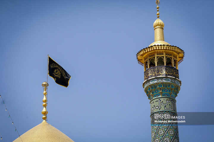 عزاداری خادمان حرم حضرت معصومه(س) در روز شهادت امام جواد(ع)