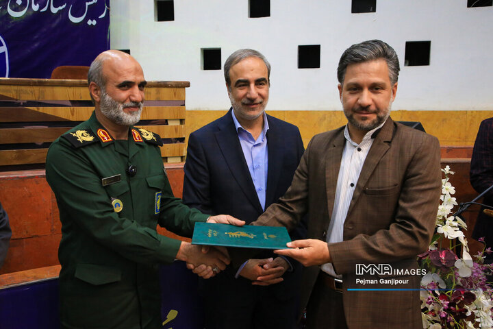 مراسم تکریم و معارفه رئیس سازمان بسیج رسانه استان اصفهان