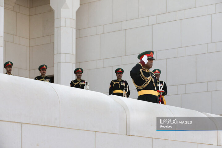 مراسم استقبال رسمی سلطان عمان از رئیس جمهور