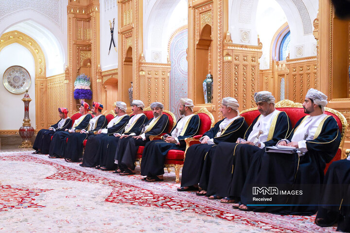مراسم استقبال رسمی سلطان عمان از رئیس جمهور