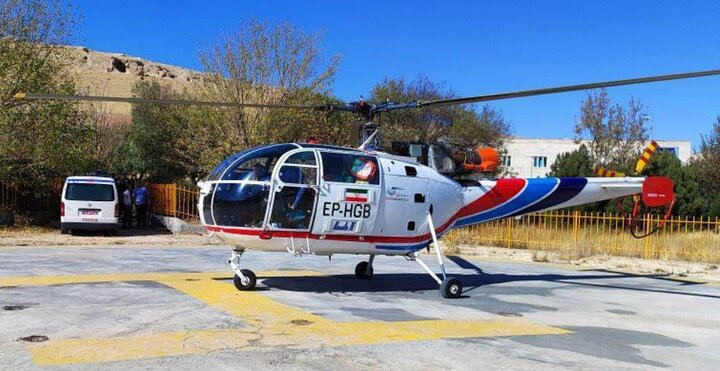 نجات جان کودک سروآبادی با اورژانس هوایی کردستان