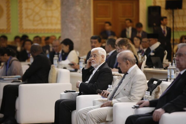 گفت‌وگوی معاون اول رئیس‌جمهور و نخست‌وزیر پاکستان در حاشیه اجلاس حفاظت از یخچال‌ها