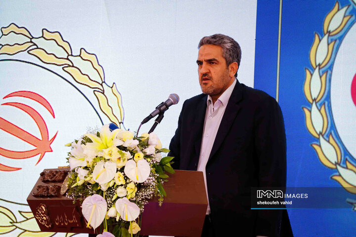 آیین افتتاح ساختمان جدید بانک ملی شعبه مرکزی کاشان