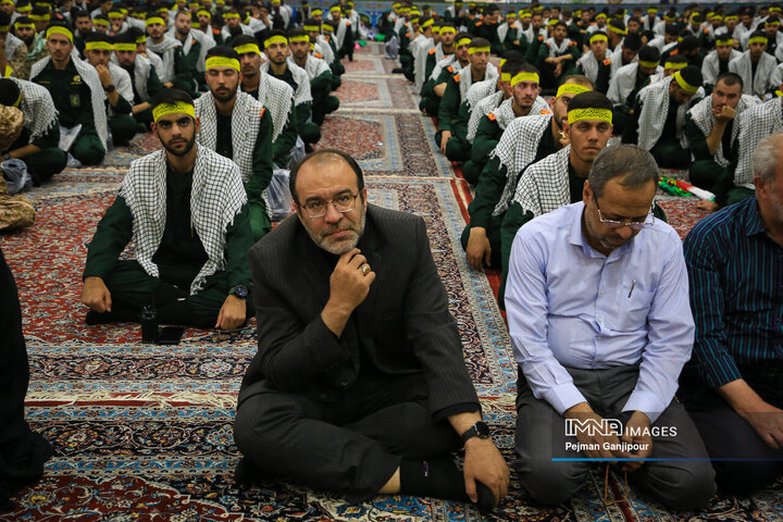 آیین بدرقه کاروان دو امدادی «عاشقان حسینی، زائران خمینی»