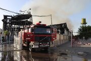 مهار حریق سنگین در بازار بزرگ شاهین‌شهر با حضور گسترده نیروهای امدادی