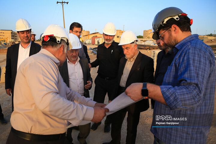 بازدید اعضای کمیسیون عمران شورای شهر اصفهان ا پروژه باغ مشاهیر