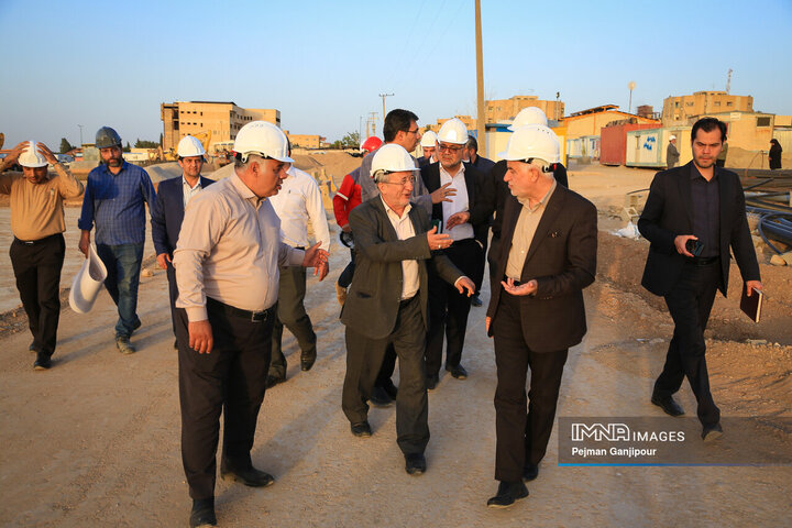 بازدید اعضای کمیسیون عمران شورای شهر اصفهان ا پروژه باغ مشاهیر