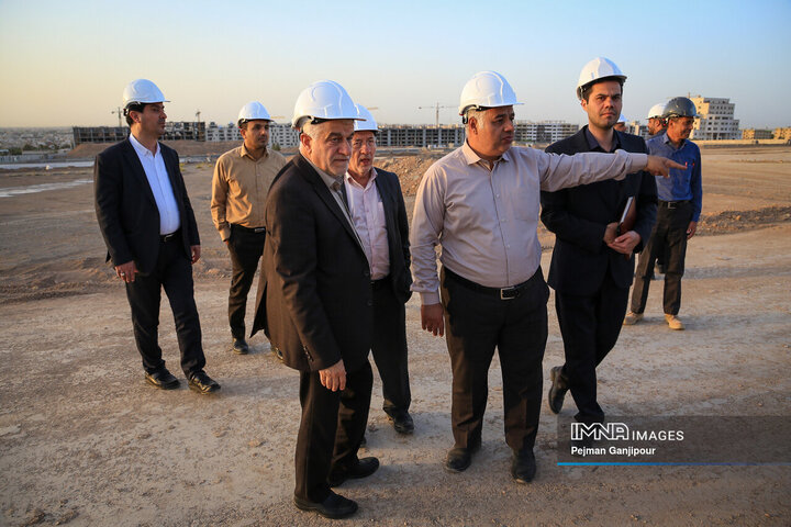 بازدید اعضای کمیسیون عمران شورای شهر اصفهان ا پروژه باغ مشاهیر