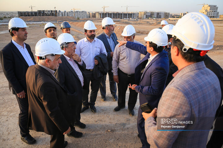 بازدید اعضای کمیسیون عمران شورای شهر اصفهان ا پروژه باغ مشاهیر