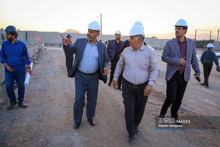 بازدید اعضای کمیسیون عمران شورای شهر اصفهان ا پروژه باغ مشاهیر
