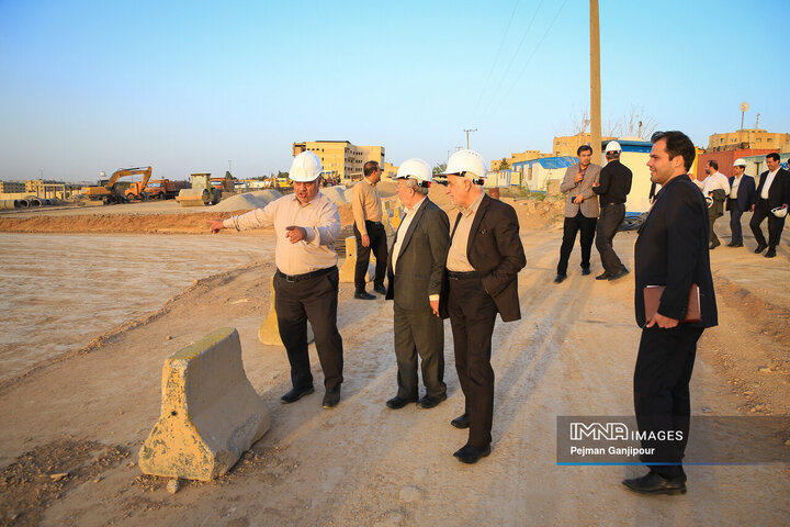 بازدید اعضای کمیسیون عمران شورای شهر اصفهان ا پروژه باغ مشاهیر