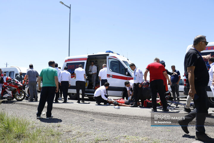 مرحله آخر تور بین المللی دوچرخه سواری ایران - آذربایجان