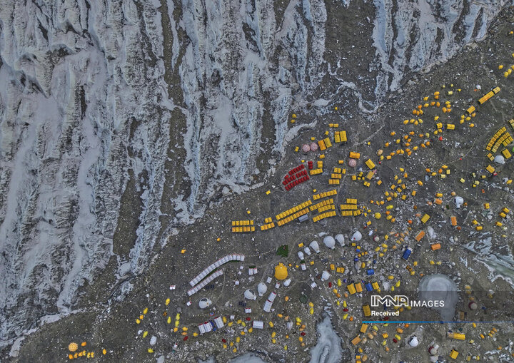 نمای هوایی کمپ اصلی اورست