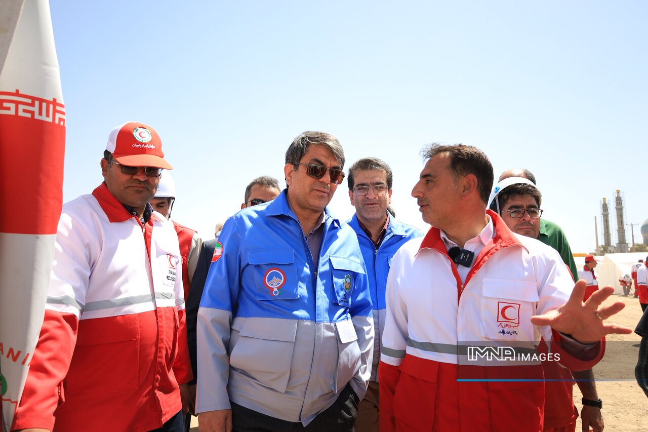 تمرین آمادگی برای بحران در مانور زلزله خلیج فارس در سیرجان