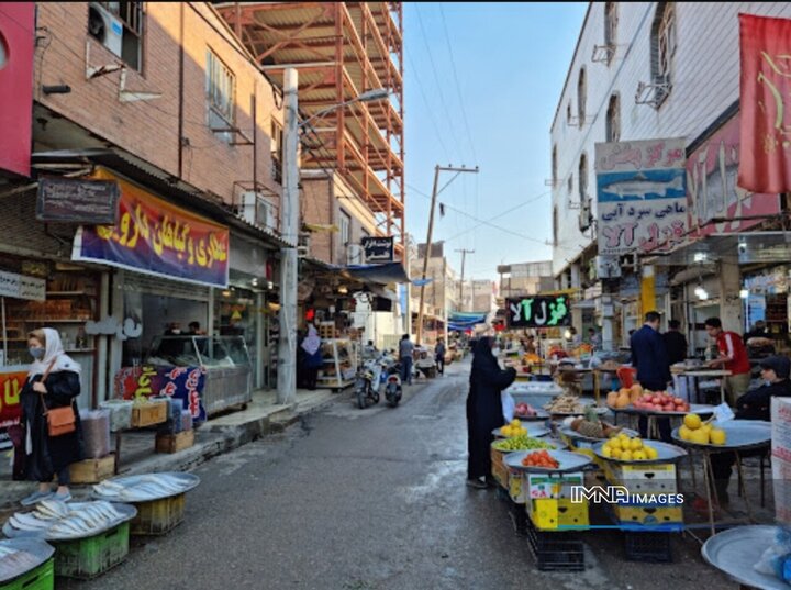 بهسازی بازار کاوه اهواز پس از اجرای شبکه فاضلاب