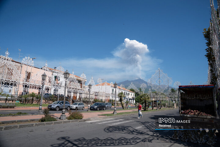 فوران آتشفشان در سیسیل ایتالیا