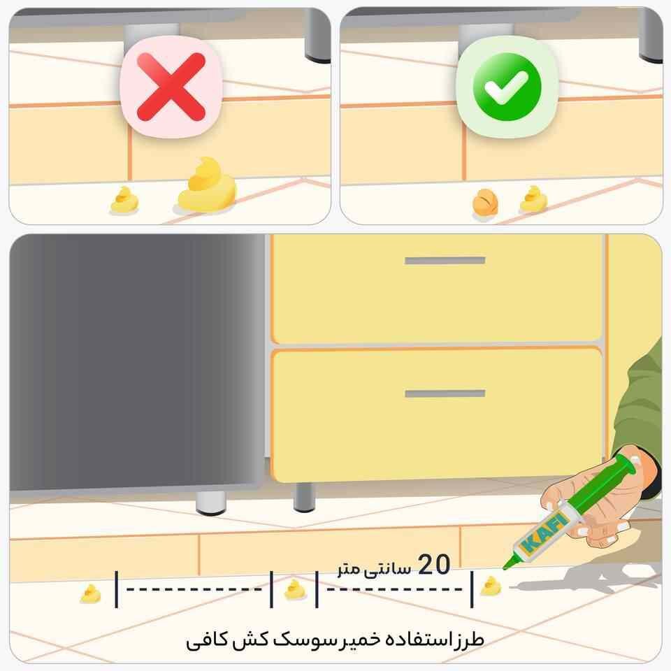 روش استفاده از خمیر سوسک کش کافی برای از بین بردن سوسک کابینت