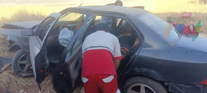 سقوط سمند از روی پل در محور ایلام به سرابله ۵ مصدوم برجای گذاشت