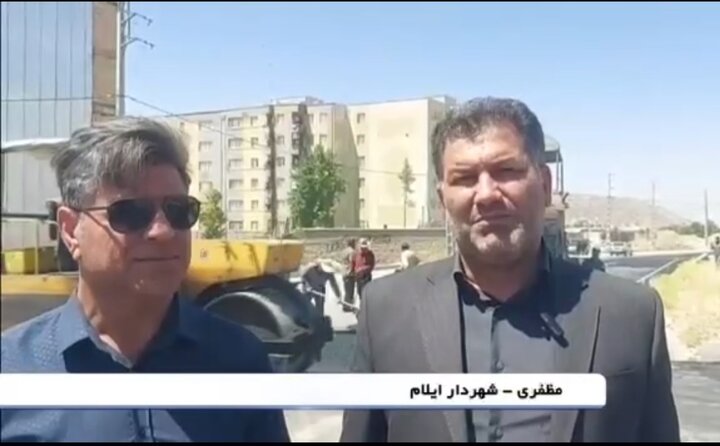 روکش آسفالت خیابان‌های شهر ایلام به منظور کاهش بار ترافیکی