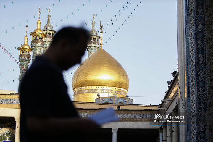 حضور عزاداران شهادت امام حسن (ع) و  رحلت پیامبر (ص) در حرم مطهر حضرت معصومه (س)