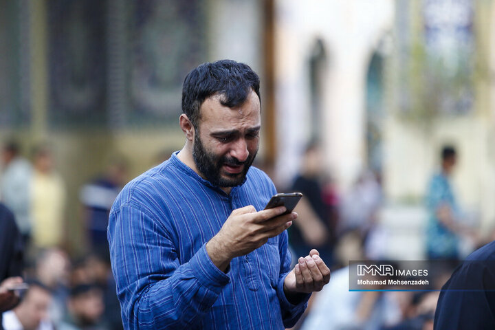 دعای عرفه در حرم حضرت معصومه(س)