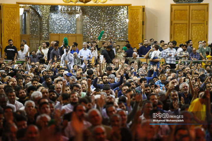 دعای عرفه در حرم حضرت معصومه(س)