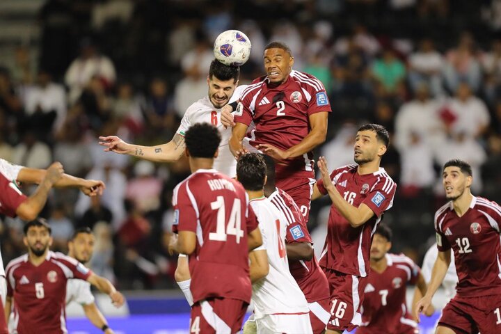 قطر ۱_ ایران صفر / باخت ایران ۱۰ نفره به عنابی‌ها