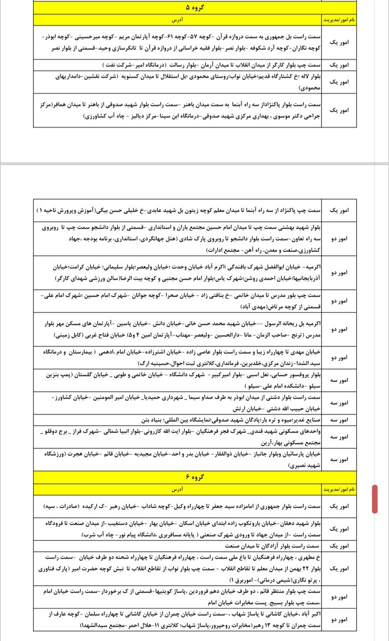 جدول کامل خاموشی برق یزد پنجشنبه خرداد ۱۴۰۴/ زمانبندی قطعی برق گروههای مختلف+ جزییات