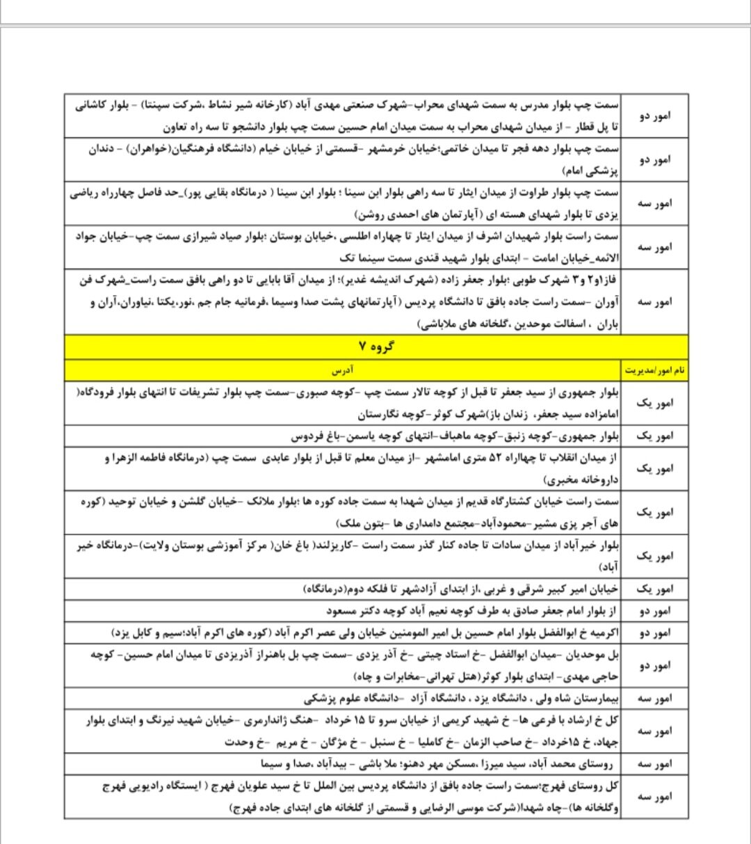 جدول کامل خاموشی برق یزد پنجشنبه خرداد ۱۴۰۴/ زمانبندی قطعی برق گروههای مختلف+ جزییات