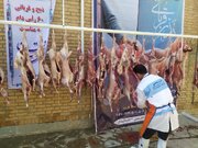 توزیع ۱۵ هزار کیلو گوشت بین نیازمندان ایلام