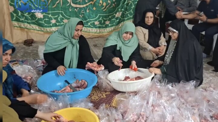 فیلم| پویشی برای نذر قربانی برای نیازمندان مازندرانی
