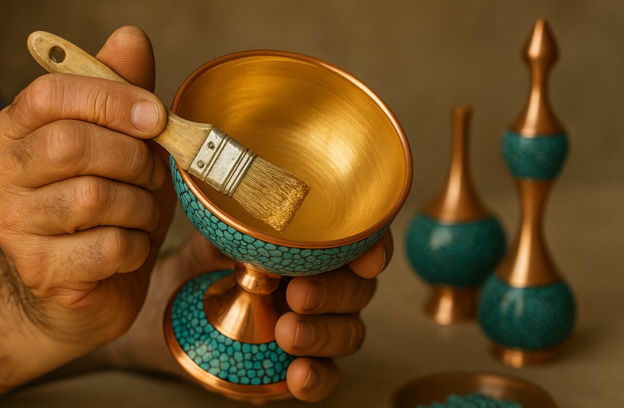 آموزش فیروزه کوبی در خانه