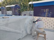 اصفهان همچون بهشتی در میان شهرهای معروف دنیا/ خلق اثر چوگان در سمپوزیوم مجسمه‌سازی سنگ