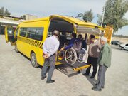 فعالیت ۵ دستگاه ون اختصاصی ویژه حمل‌ونقل معلولان در قم